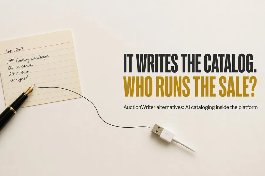 Fountain pen ink line ending at an unconnected cable
