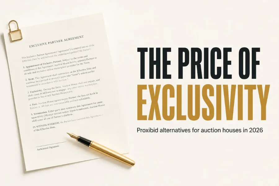 Exclusive partner agreement with a gold pen on the signature line