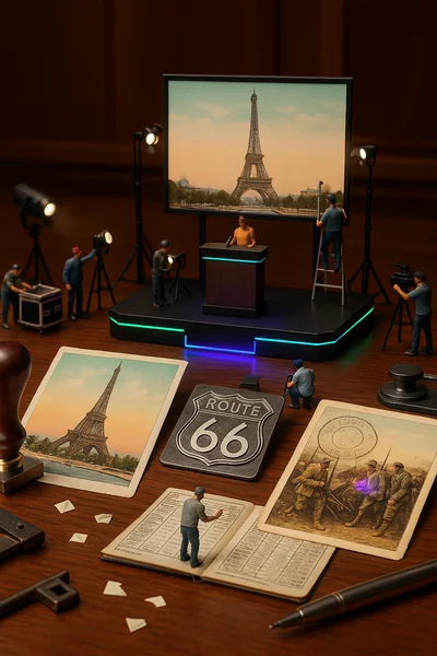 Circuit Auction Postcard Features