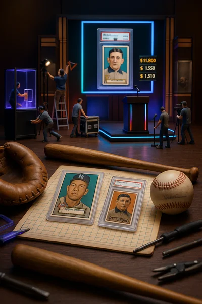 Circuit Auction Baseball Card Features